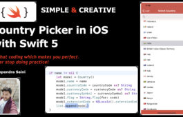 Country Picker in iOS with swift 5